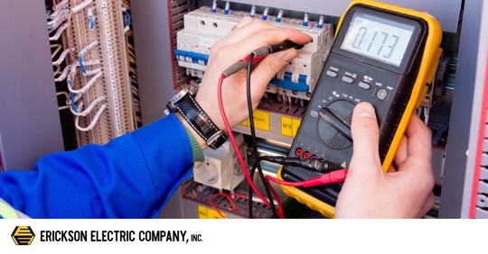 Electric work on a switch panel